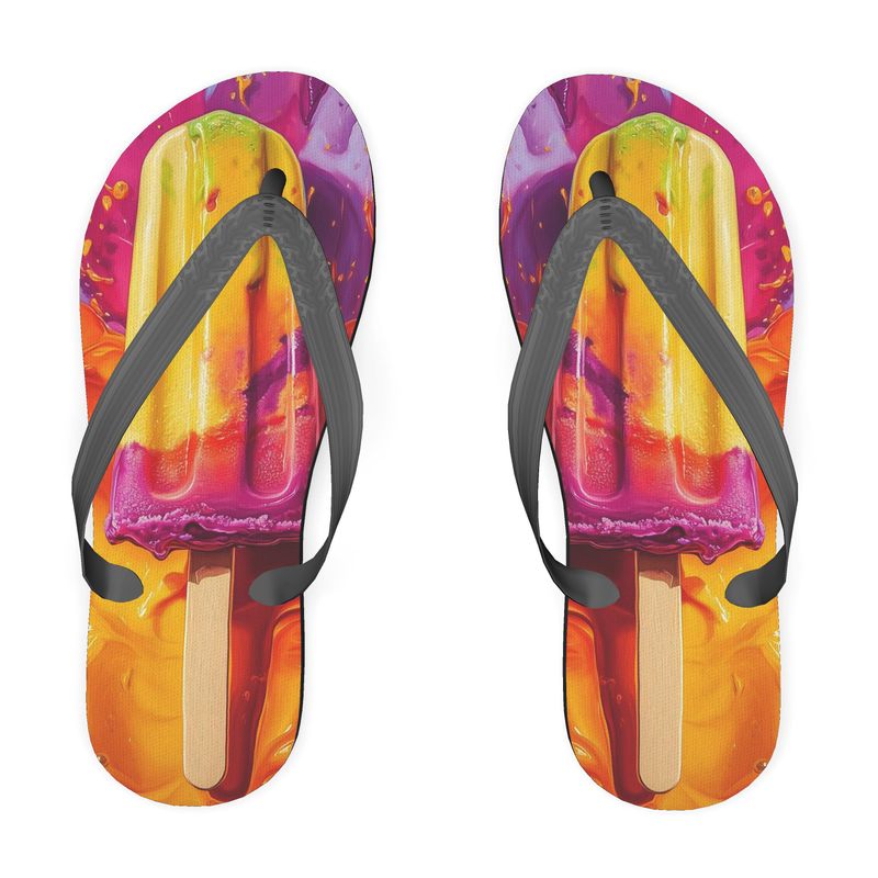 Kartelian Lava Ice Flip Flops