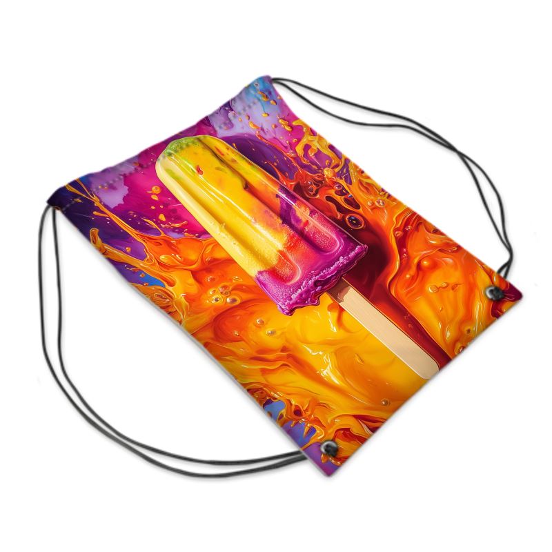 Kartelian Lava Ice Drawstring Bag