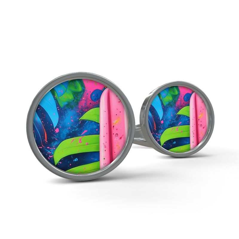 Kartelian Palm 2 Color Ice Cufflinks