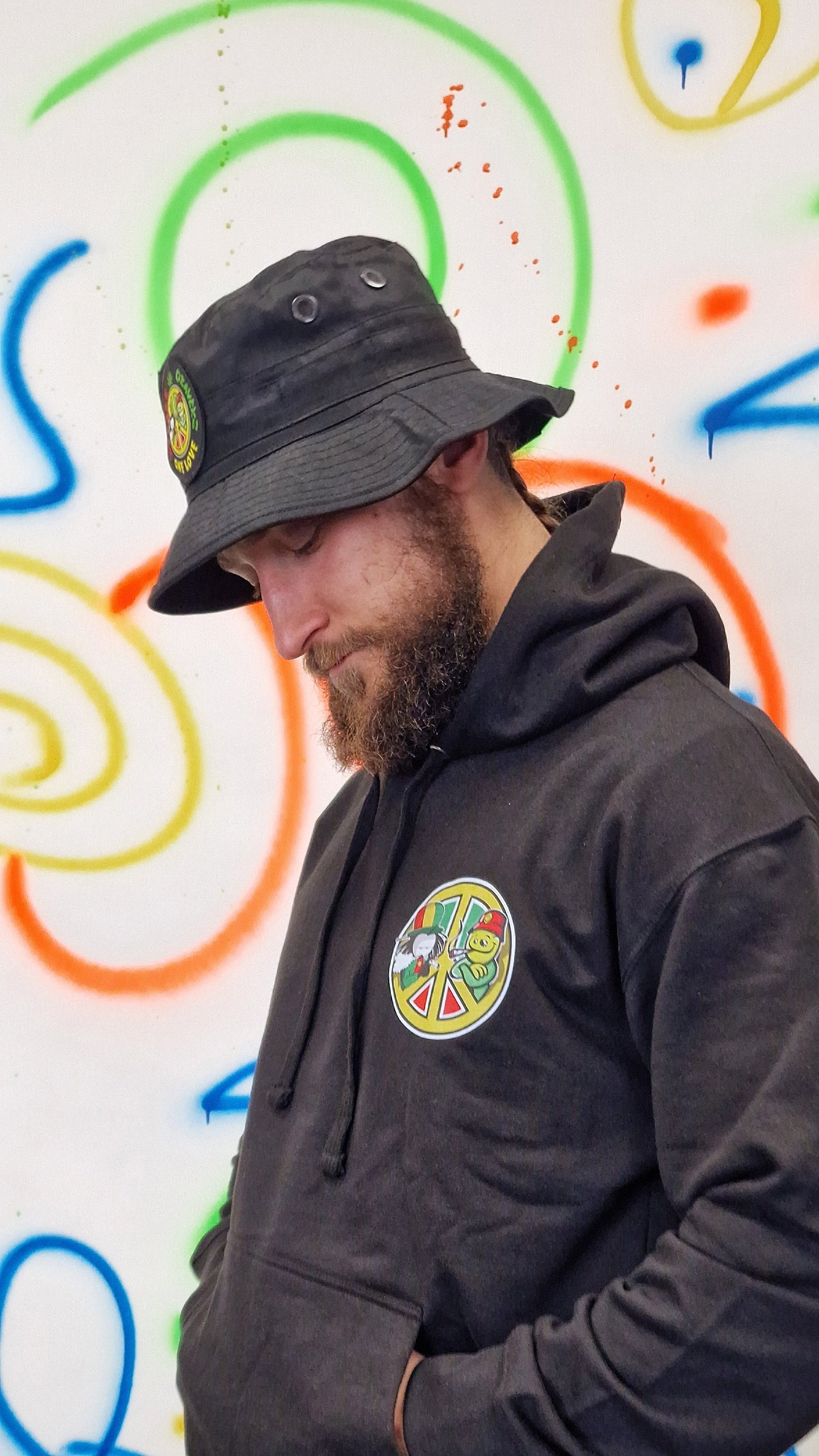 Qravers : Dready One Love Patch Cargo Hat Black -