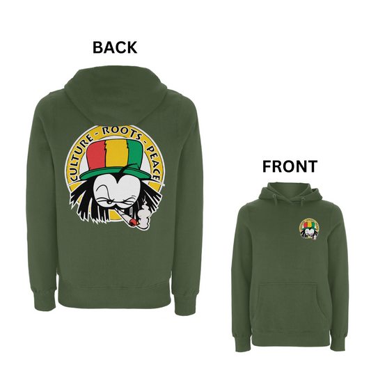 Dready Original : Dready 90s Crest Front and Back Print Hood -