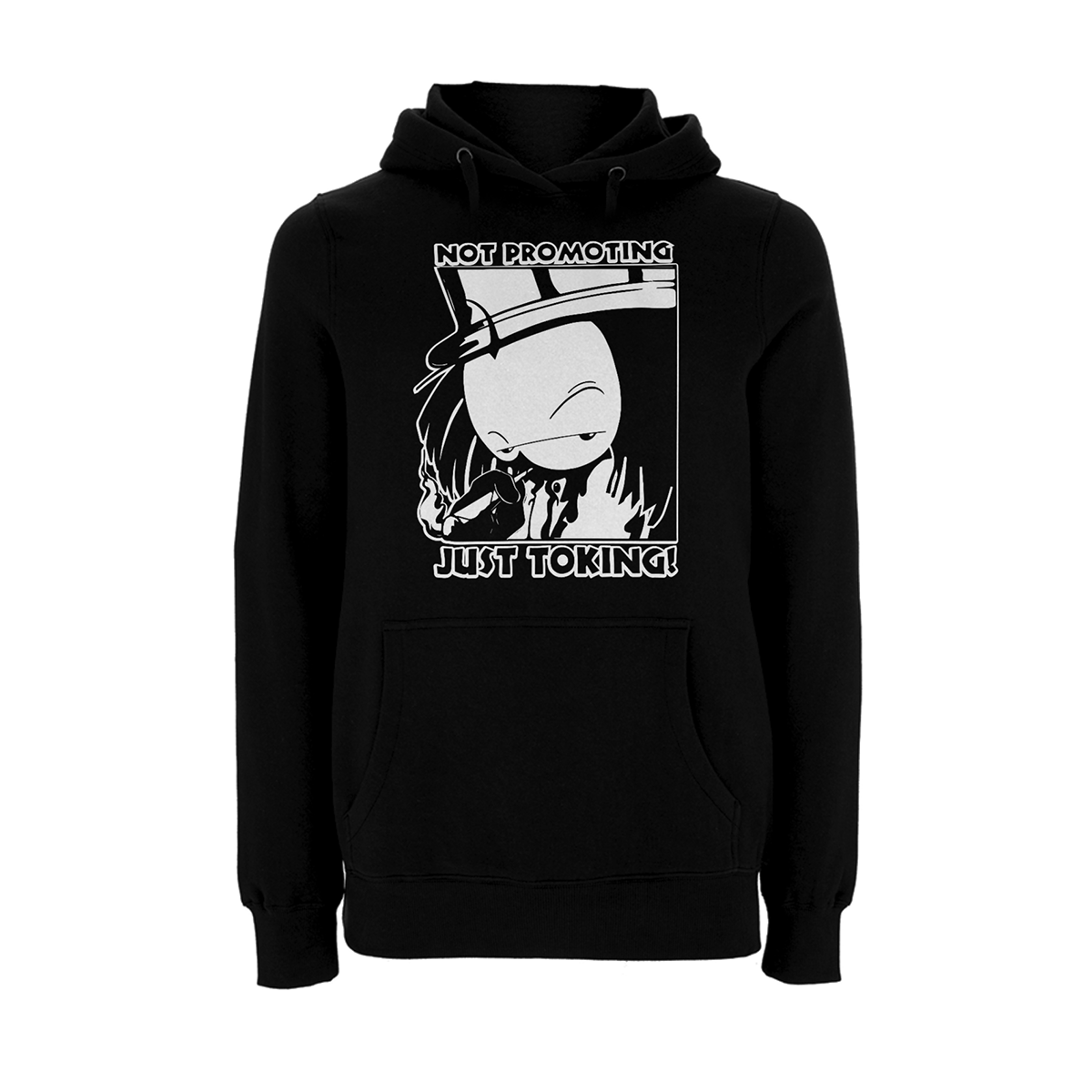 Dready Original : Dready Not Promoting Front Print Hood - Black