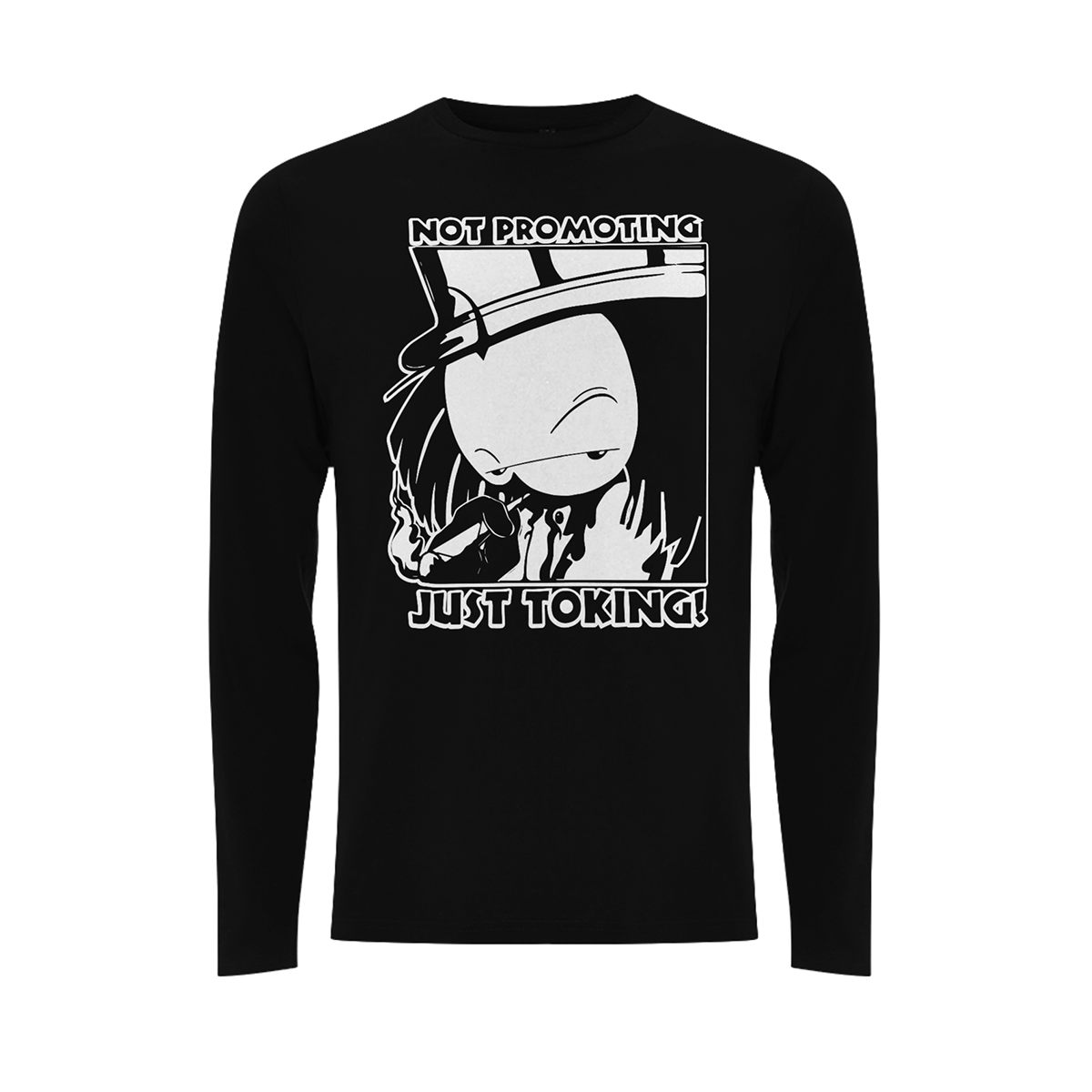 Dready Original : Dready Not Promoting Front Print Long Sleeves - Black