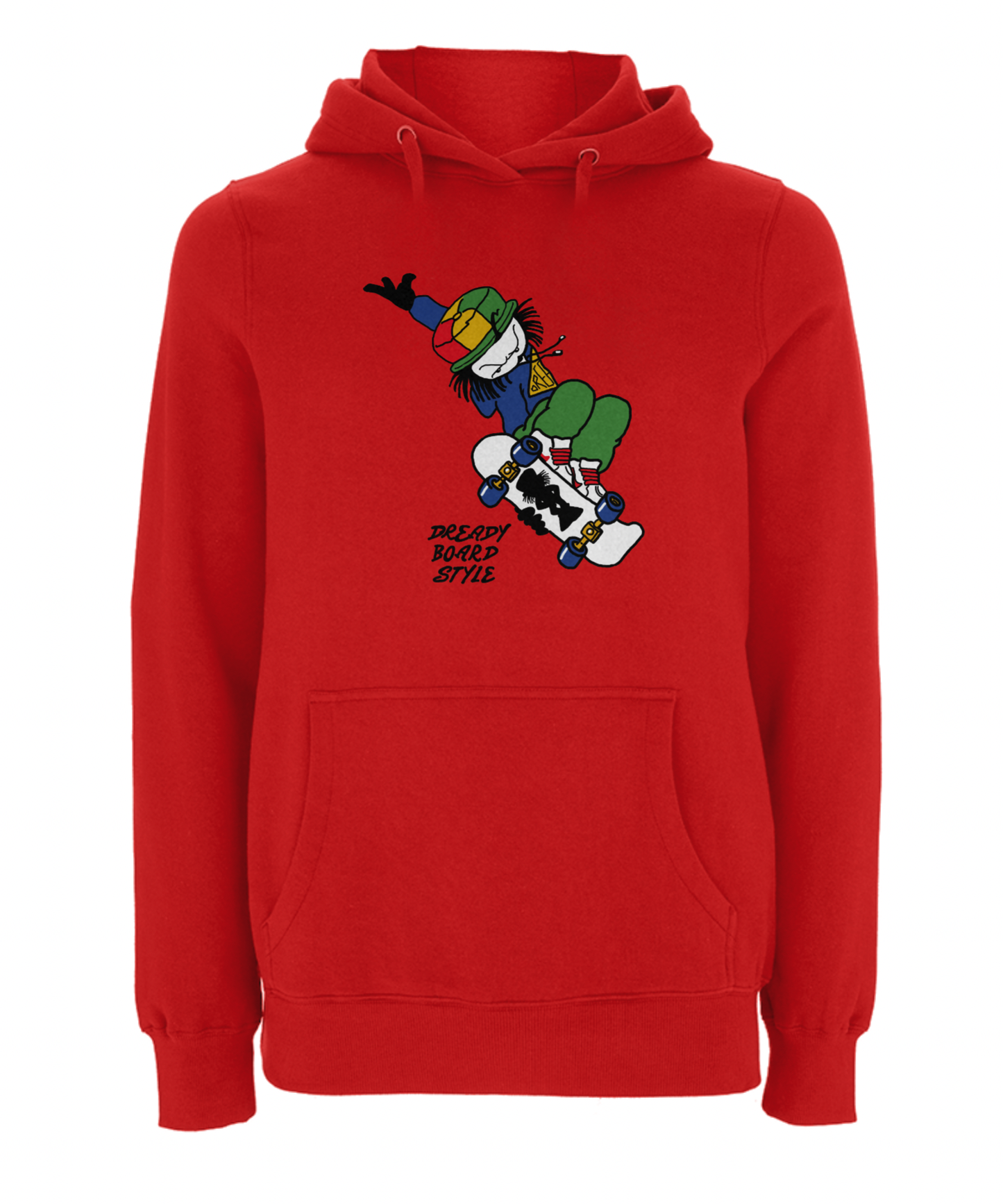 Dready Original : Dready Skate board style hoody - Red