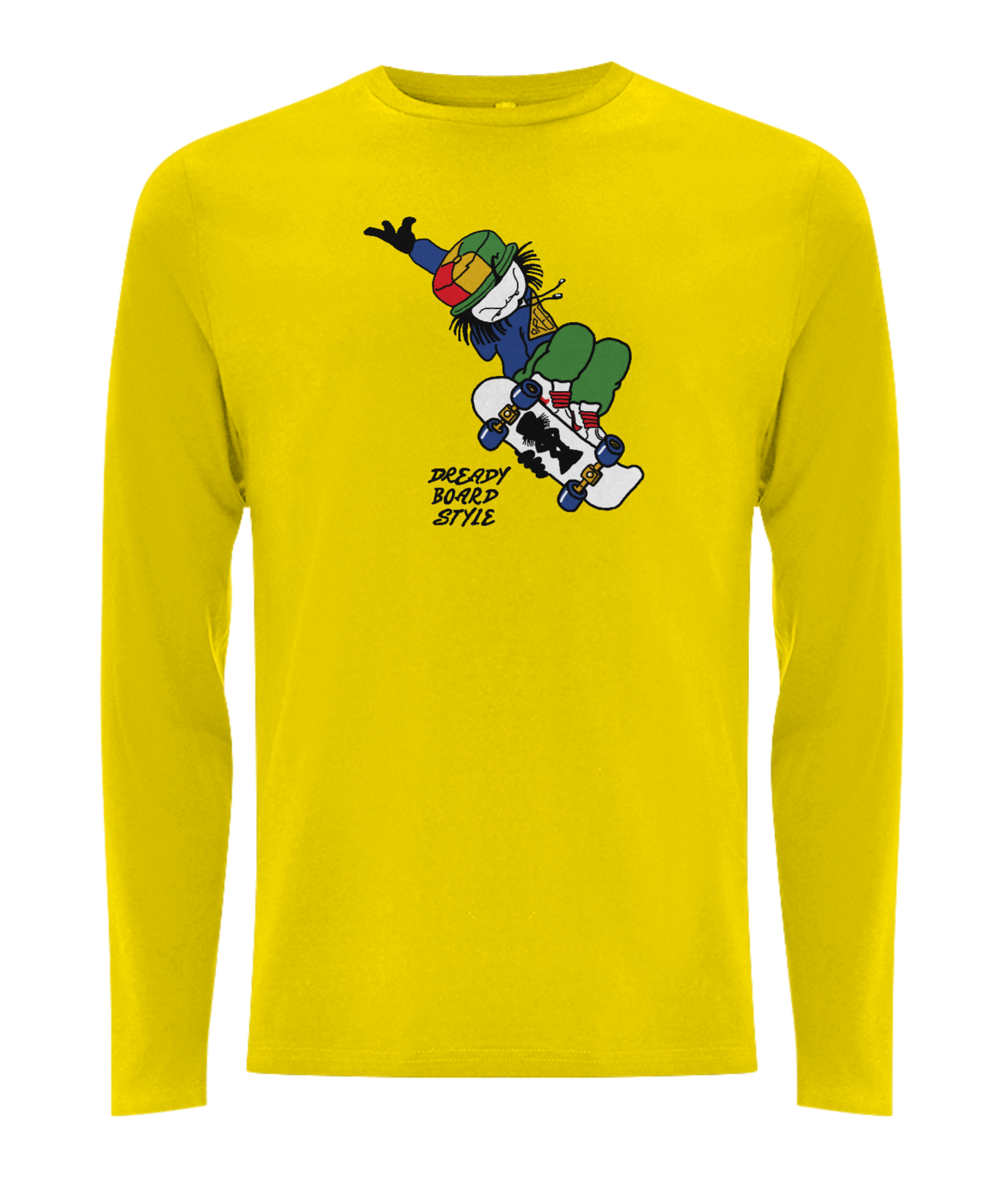 Dready Original : Dready skateboard style longsleeve - Yellow