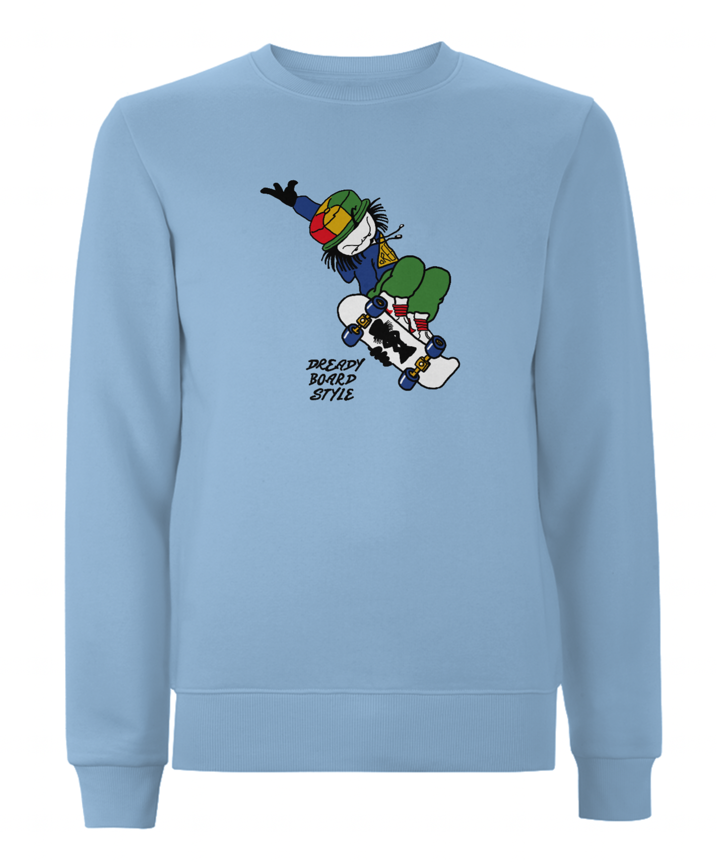 Dready Original : Dready skateboard style sweatshirt - Sky blue