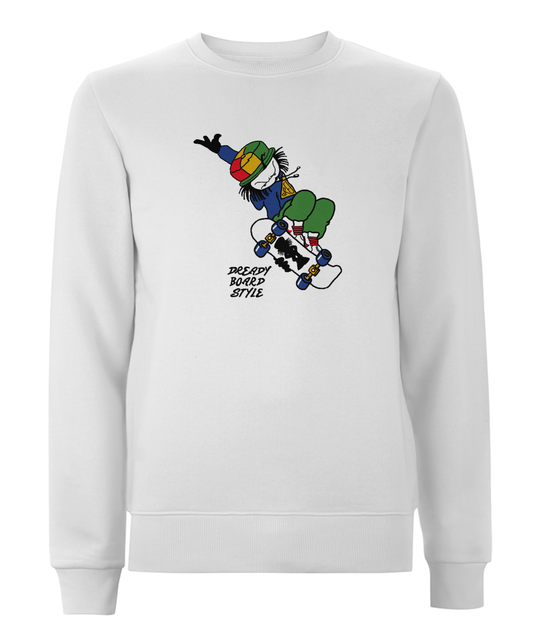 Dready Original : Dready skateboard style sweatshirt - White