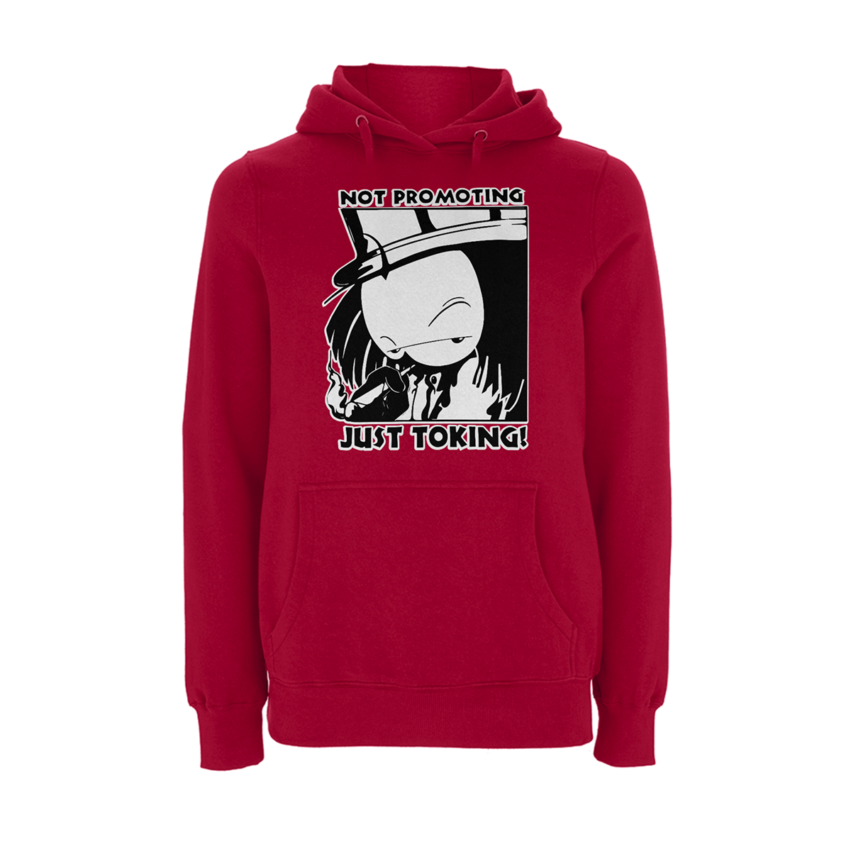 Dready Original : Dready Not Promoting Front Print Hood - Cherry Red