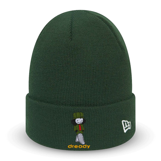 Dready Original : Dready x New Era Walking Dread Embroidered Beanie - Dark Green