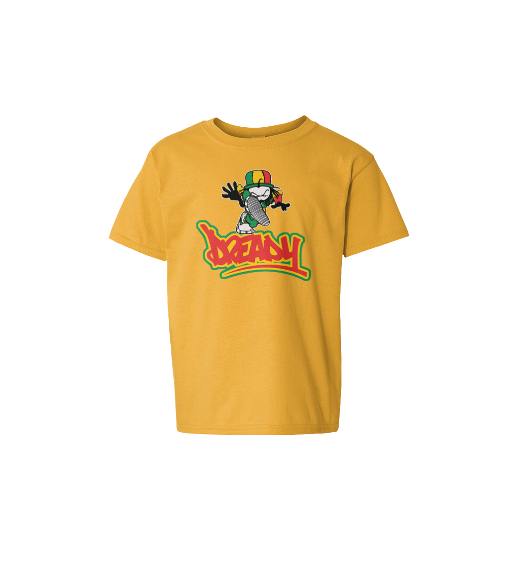 Dready Original : Dready Stamp Kids Tee - Yellow