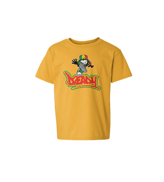 Dready Original : Dready Stamp Kids Tee - Yellow