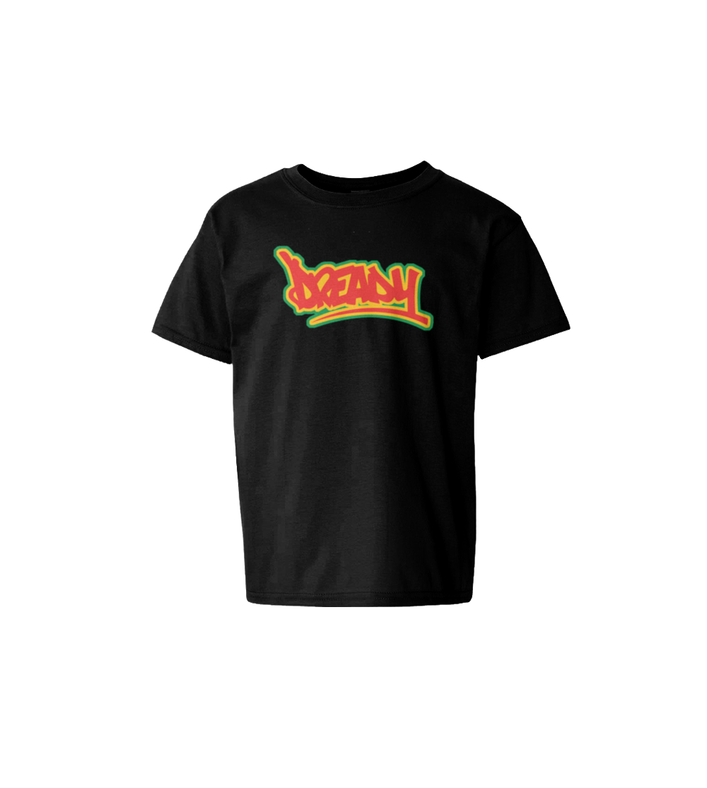 Dready Original : Dready Text Logo Kids Tee - Black