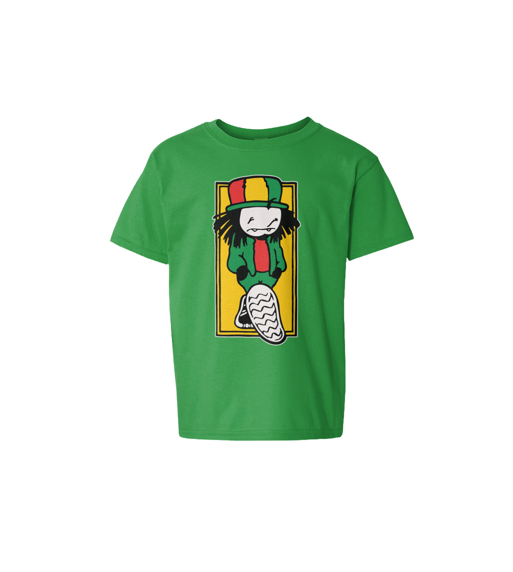 Dready Original : Dready Walking Kids Tee - Green