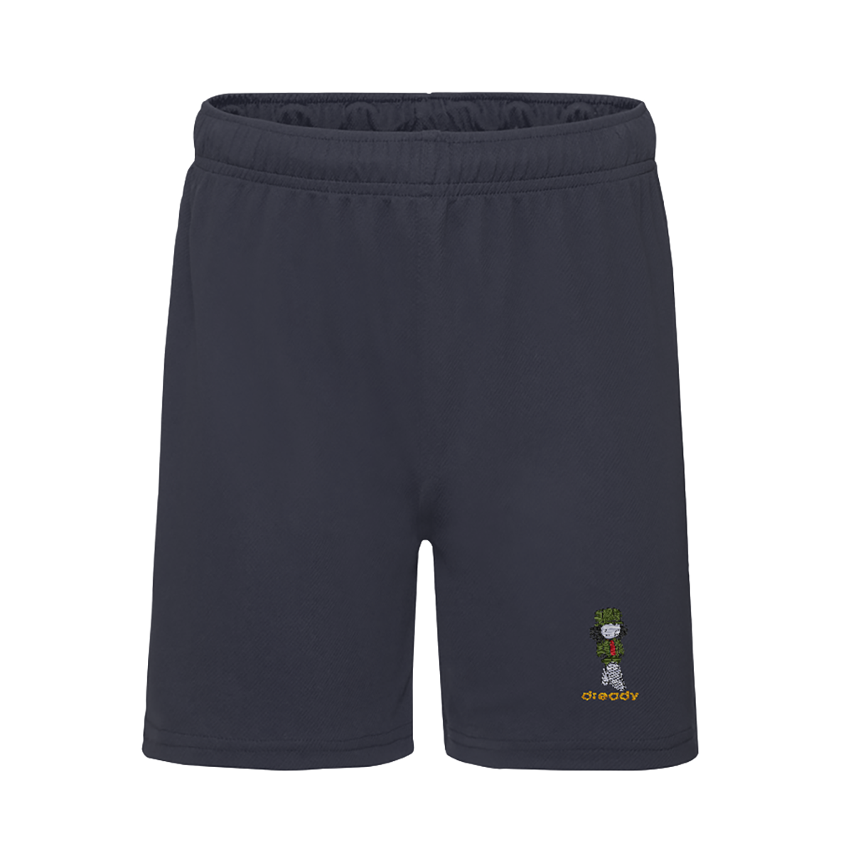 Dready Original : Dready Walking Man Embroidered Boarder Jogger Shorts - FRENCH NAVY