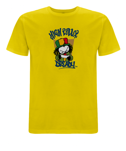 Dready Original : Dready high roller front print tee - YELLOW