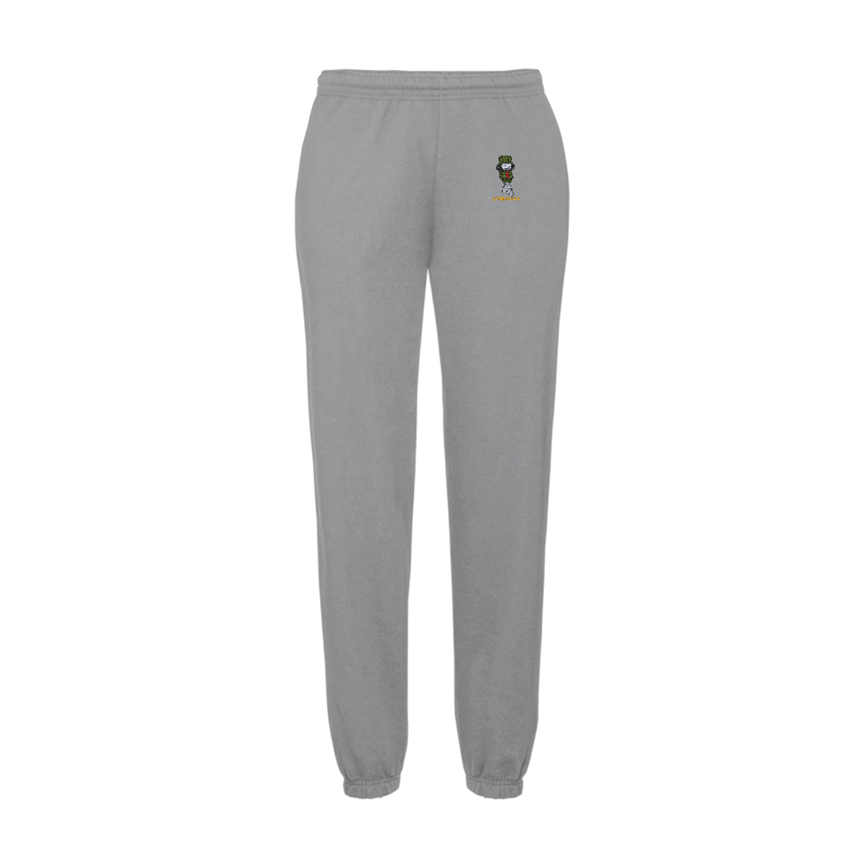 Dready Original : DREADY Walking Man Embroidered ‘Jog on’ Joggers - GREY