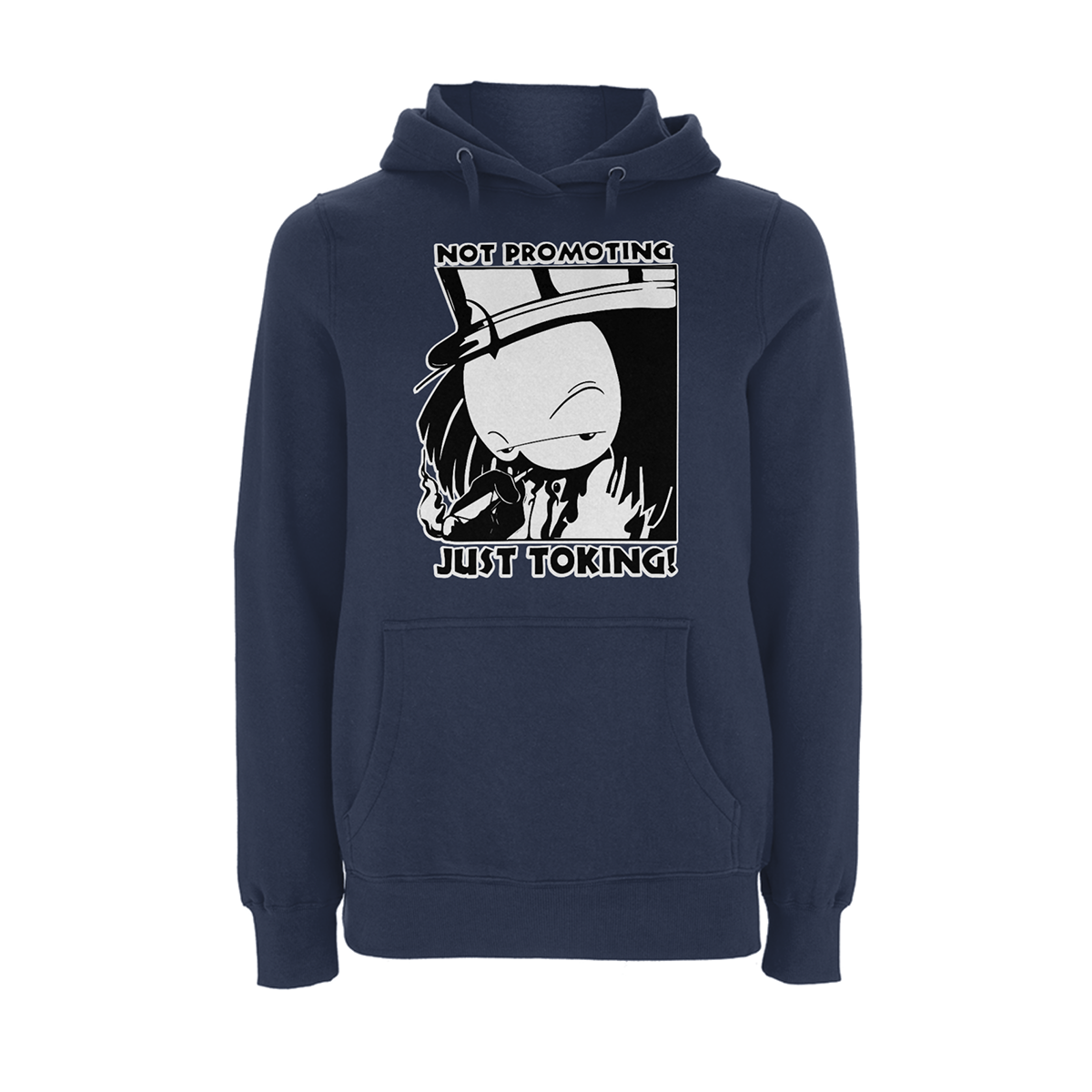 Dready Original : Dready Not Promoting Front Print Hood - Indigo