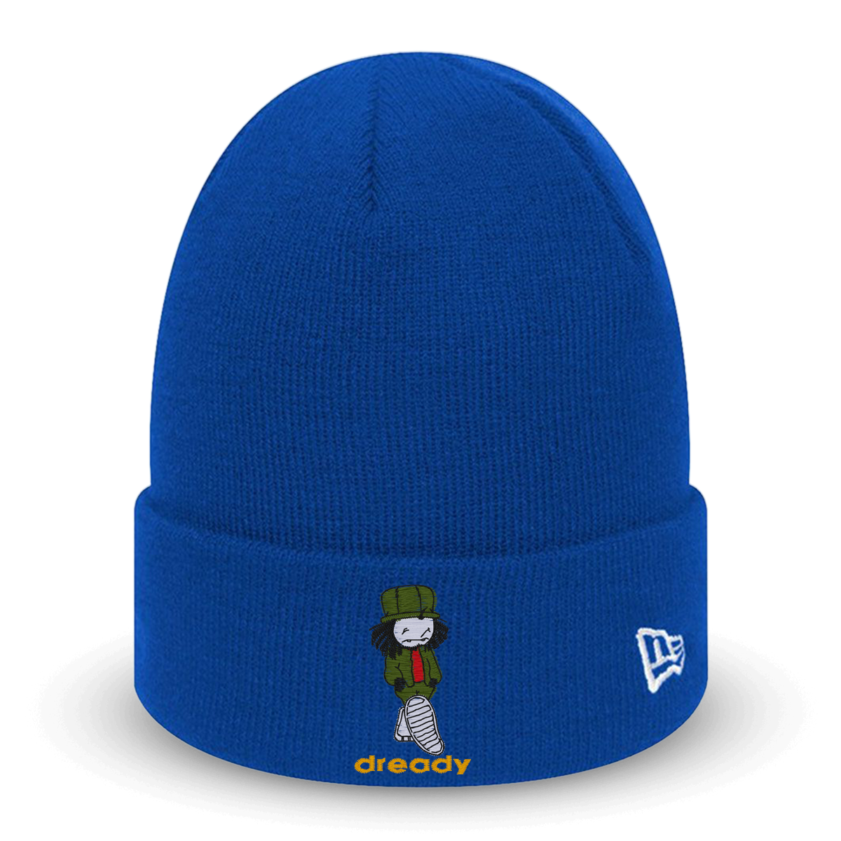 Dready Original : Dready x New Era Walking Dread Embroidered Beanie - Light Royal