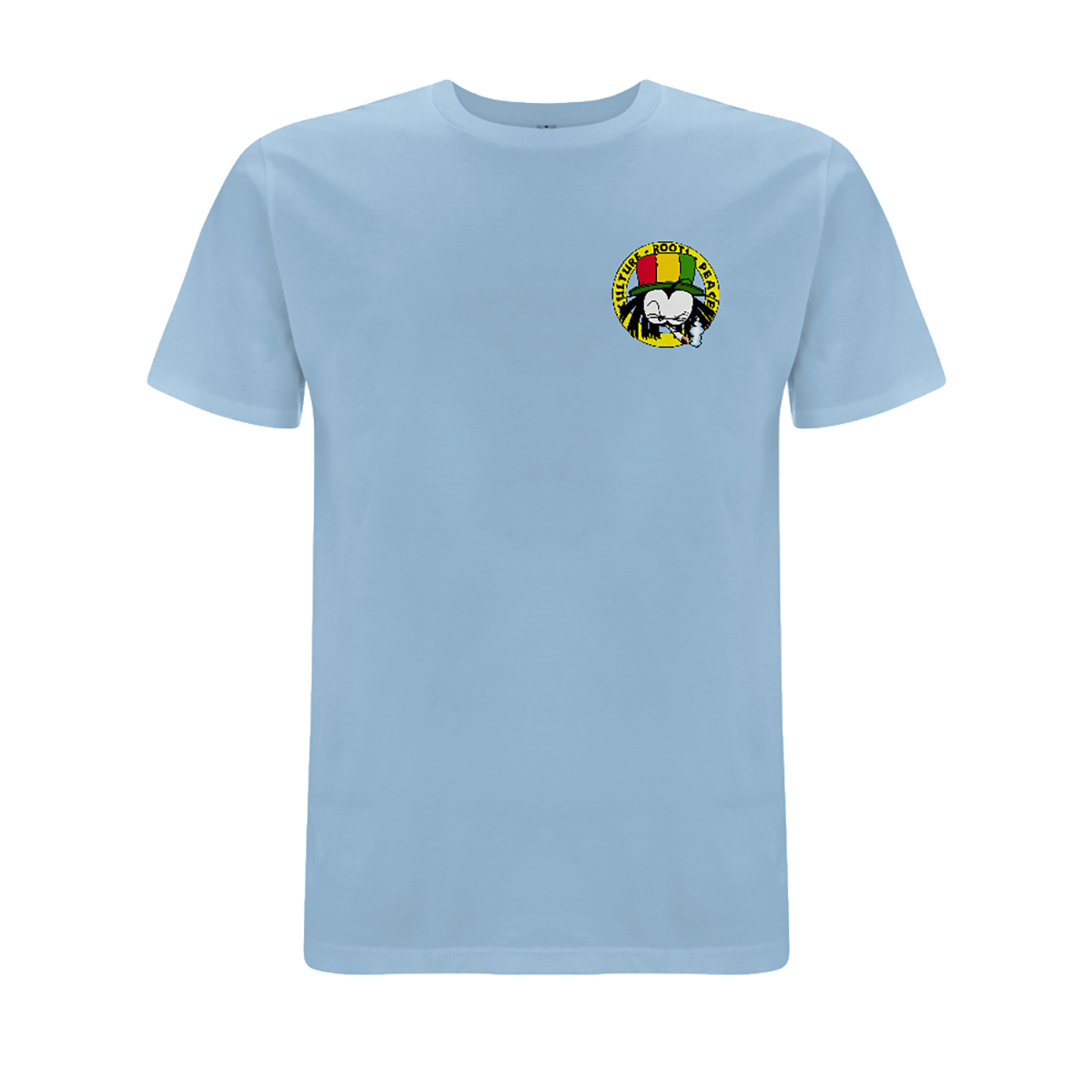 Dready Original : Dready 90s Crest Small Logo T-Shirt - Light Blue