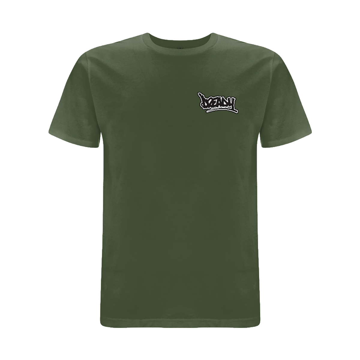 Dready Original : DREADY Black Logo Left Front Print - MILITARY GREEN