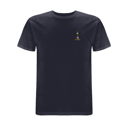 Dready Original : Dready Walking Man Embroidered T-Shirt - Navy