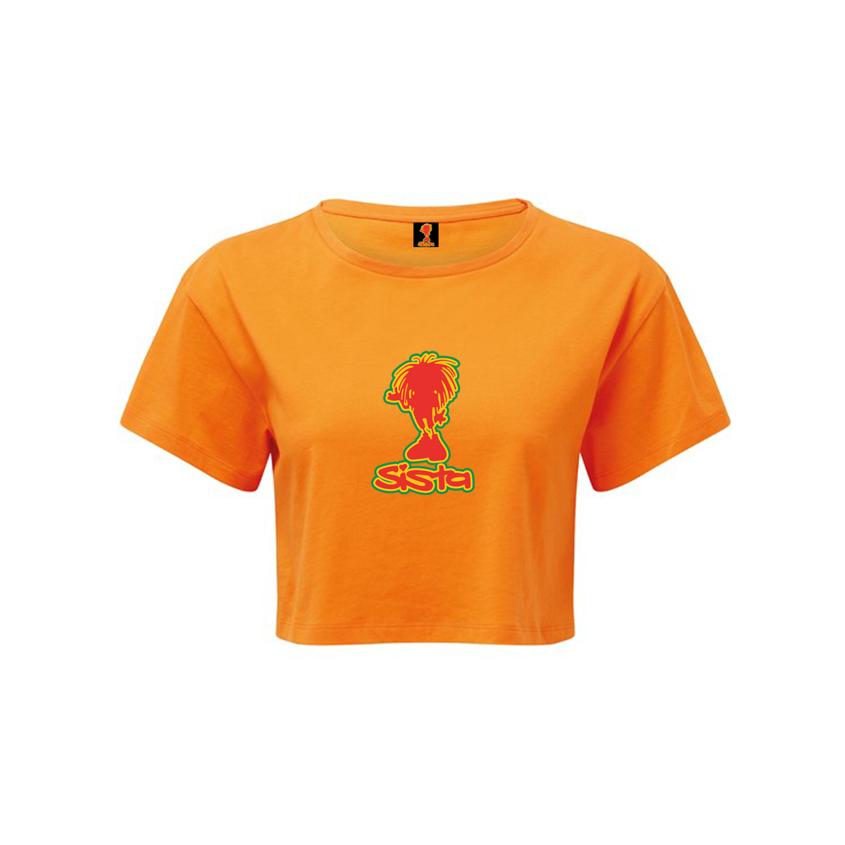 Dready Original : SISTA Small Silhouette Women's TriDri® - Crop Top - Orange