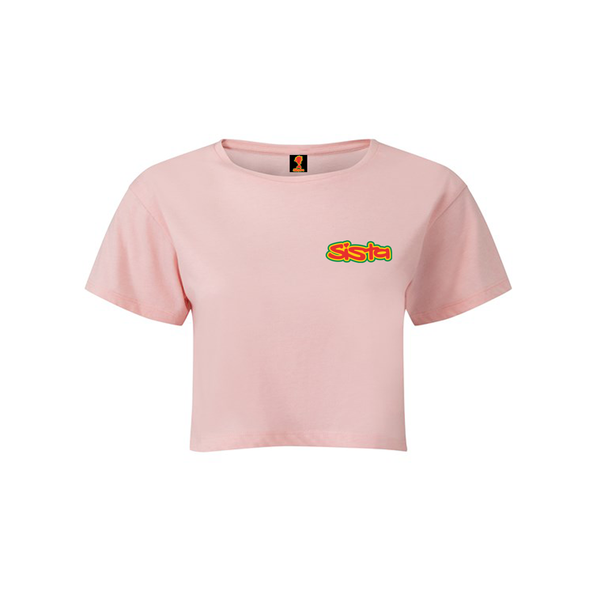 Dready Original : SISTA Front Logo Women's TriDri® Crop Top - Pink