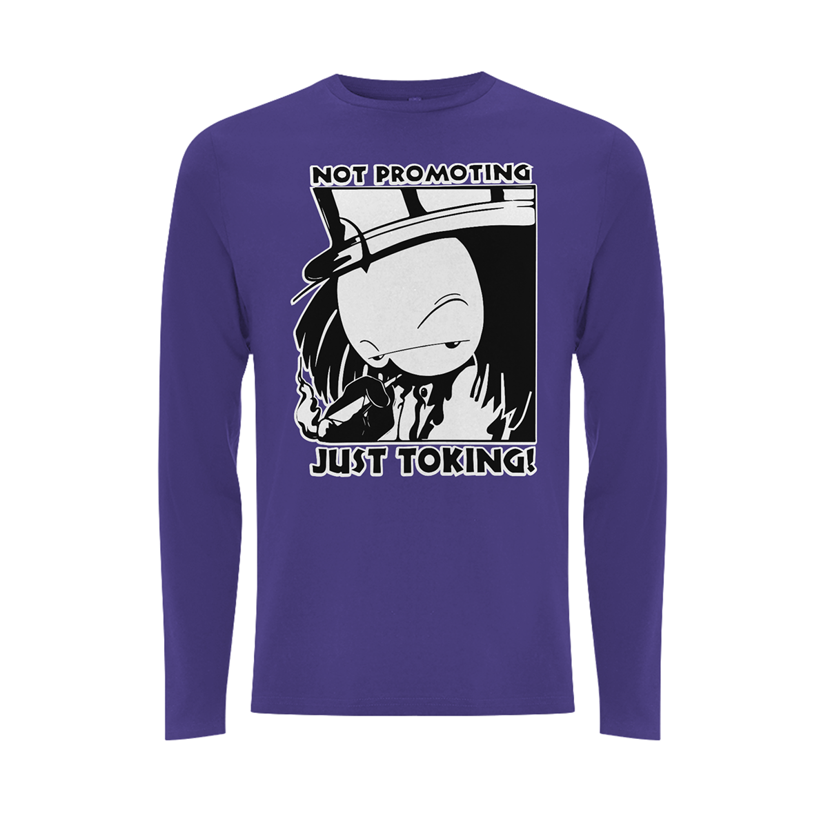 Dready Original : Dready Not Promoting Front Print Long Sleeves - Purple