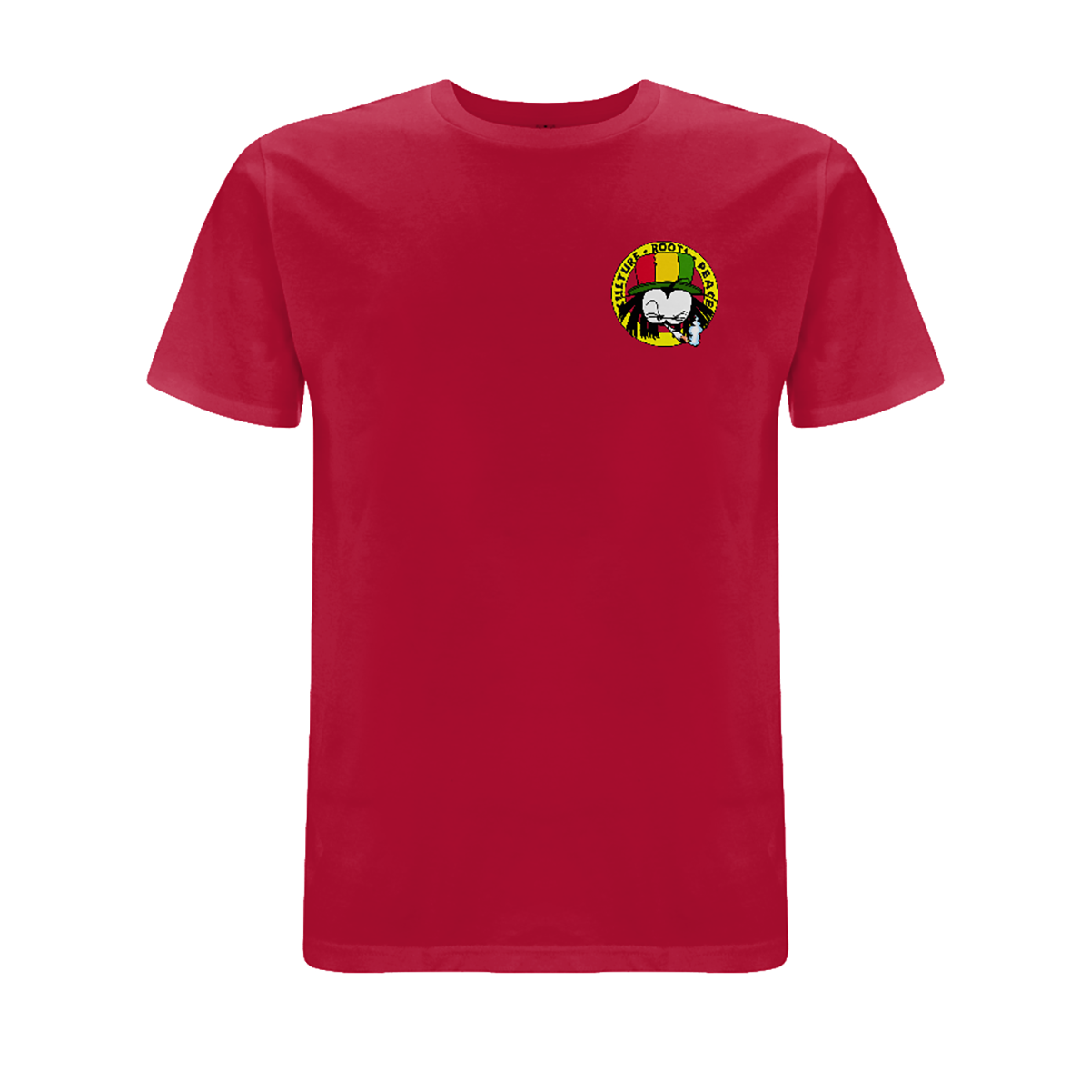 Dready Original : Dready 90s Crest Small Logo T-Shirt - Cherry Red