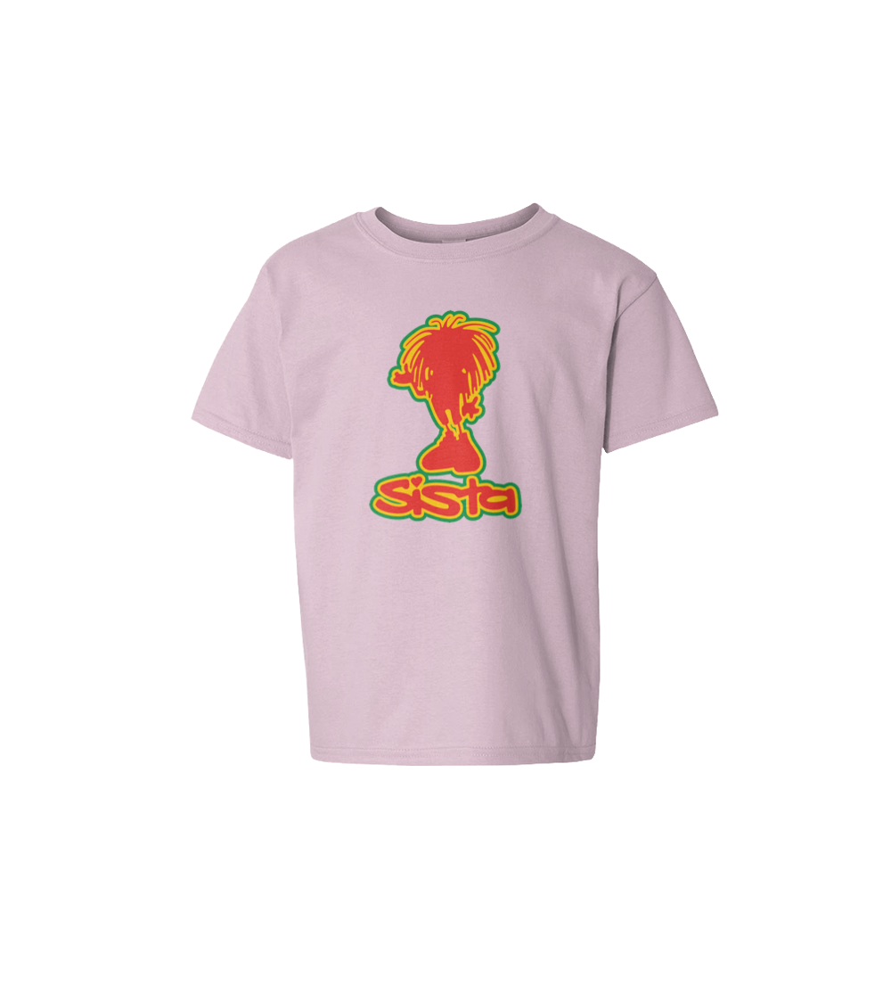 Dready Original : Sista Classic Kids Tee - Lt Pink