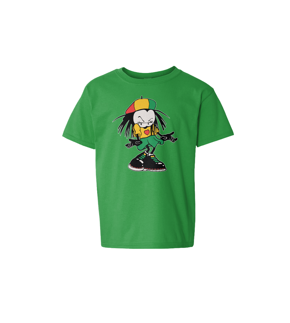 Dready Original : Sista Manners Kids Tee - Green