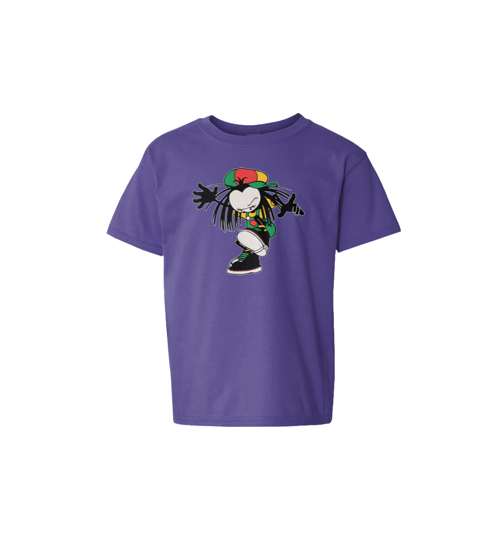 Dready Original : Sista Stamp Kids Tee - Purple