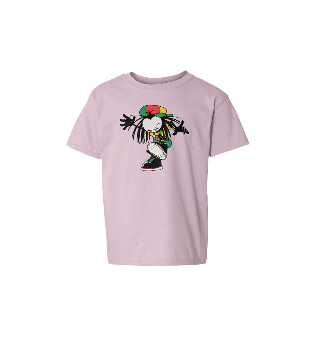 Dready Original : Sista Stamp Kids Tee - Lt Pink