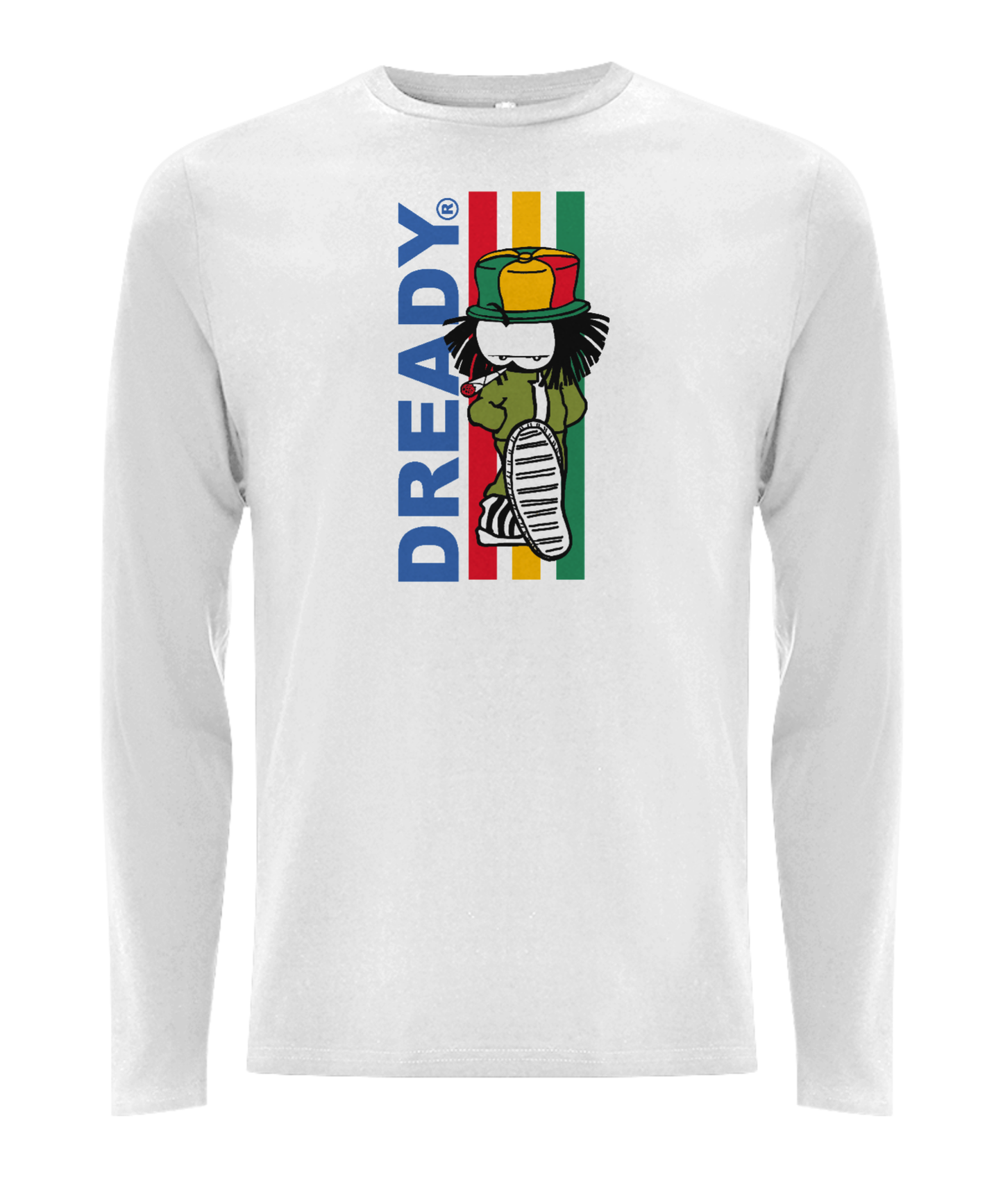 Dready Original : Dready 3 stripe longsleeve - White