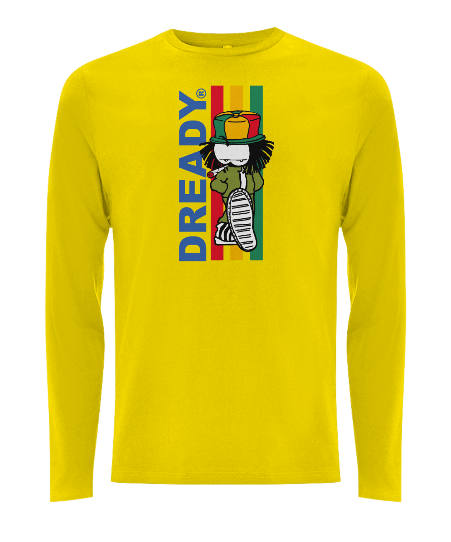 Dready Original : Dready 3 stripe longsleeve - Yellow