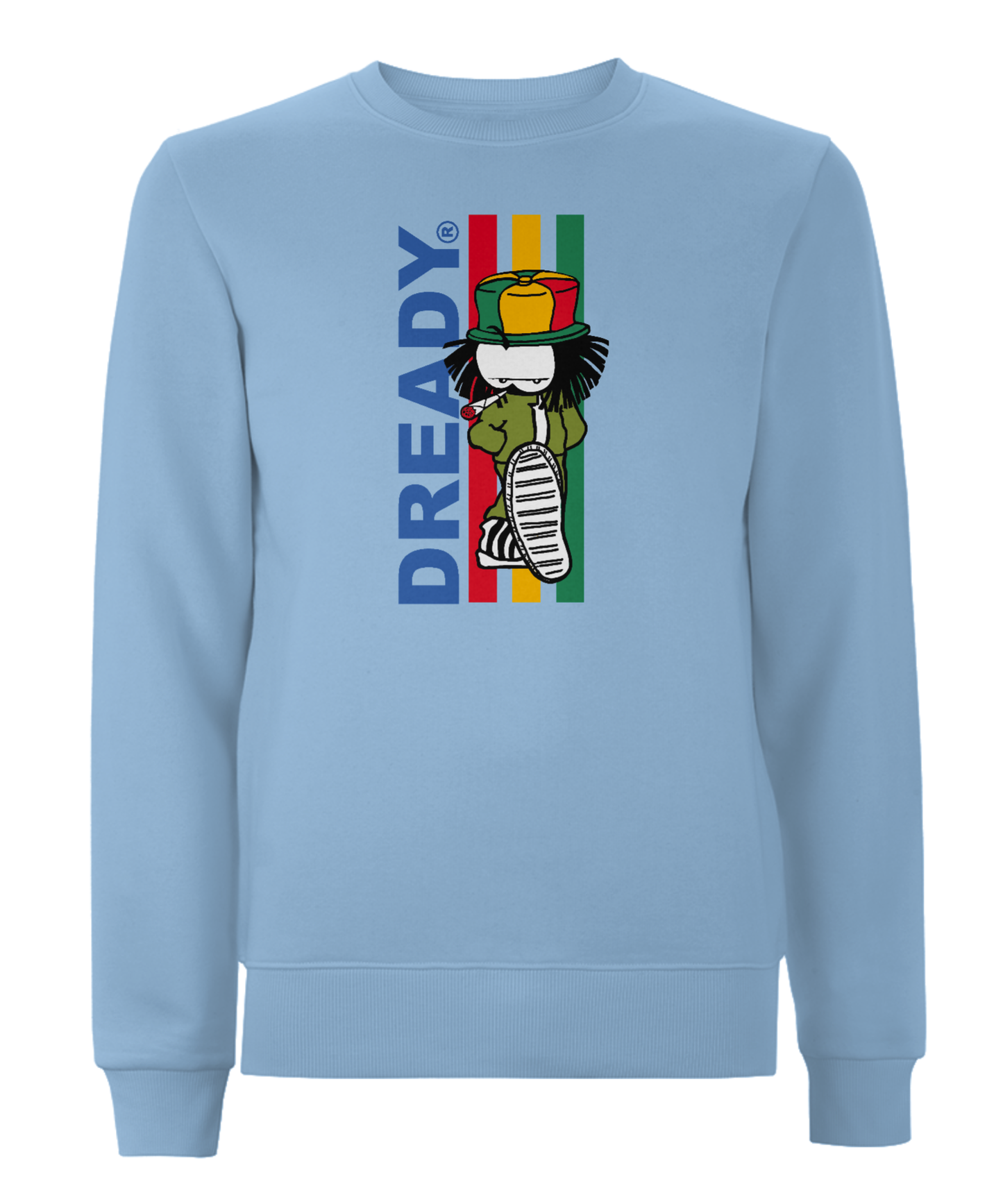 Dready Original : Dready 3 stripe sweatshirt - Sky blue