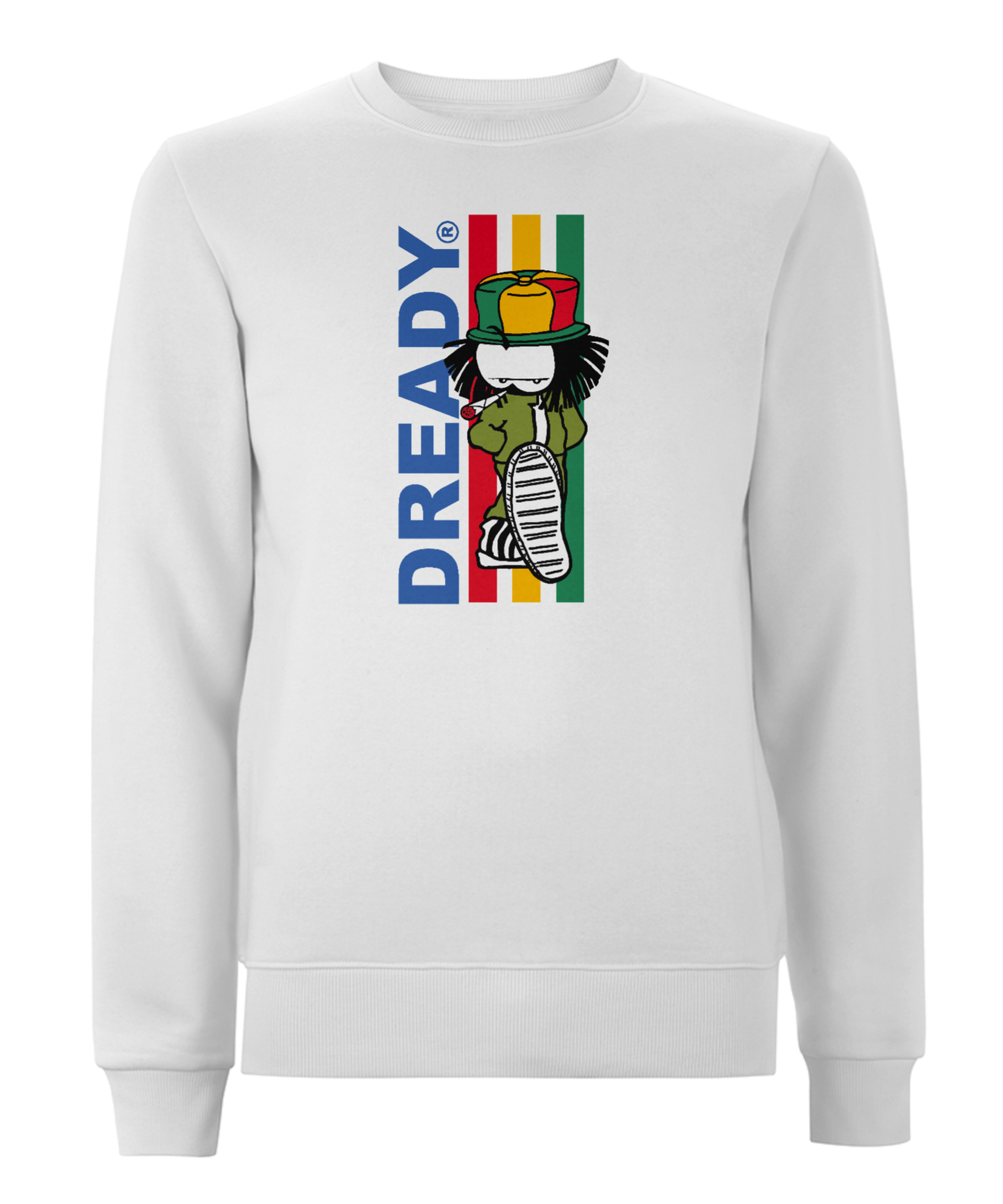 Dready Original : Dready 3 stripe sweatshirt - White