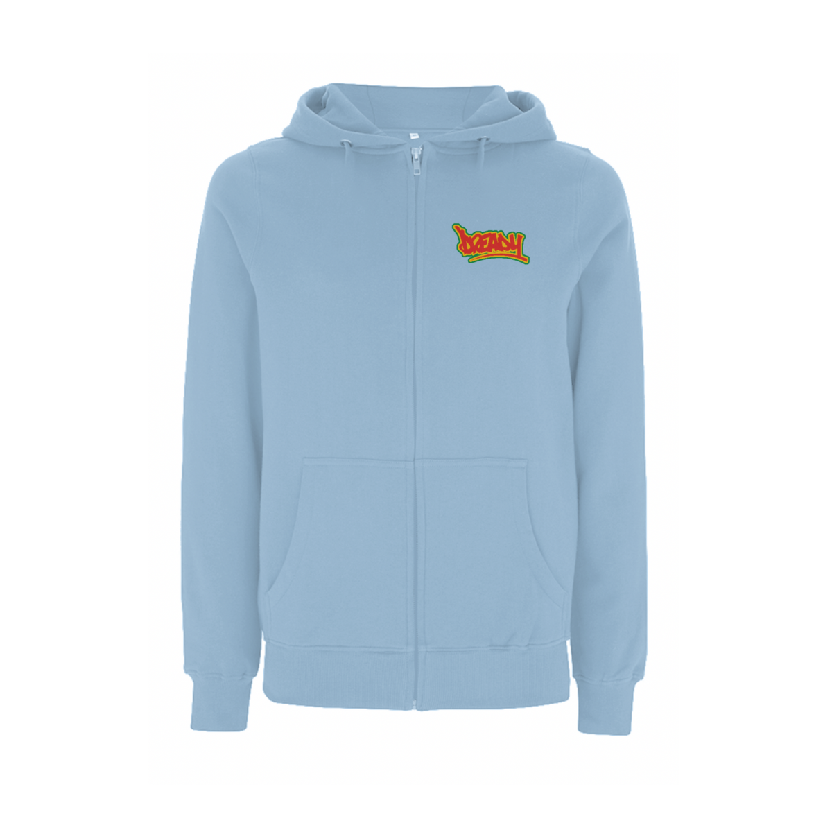 Dready Original : Dready Logo front zip hood - Sky blue