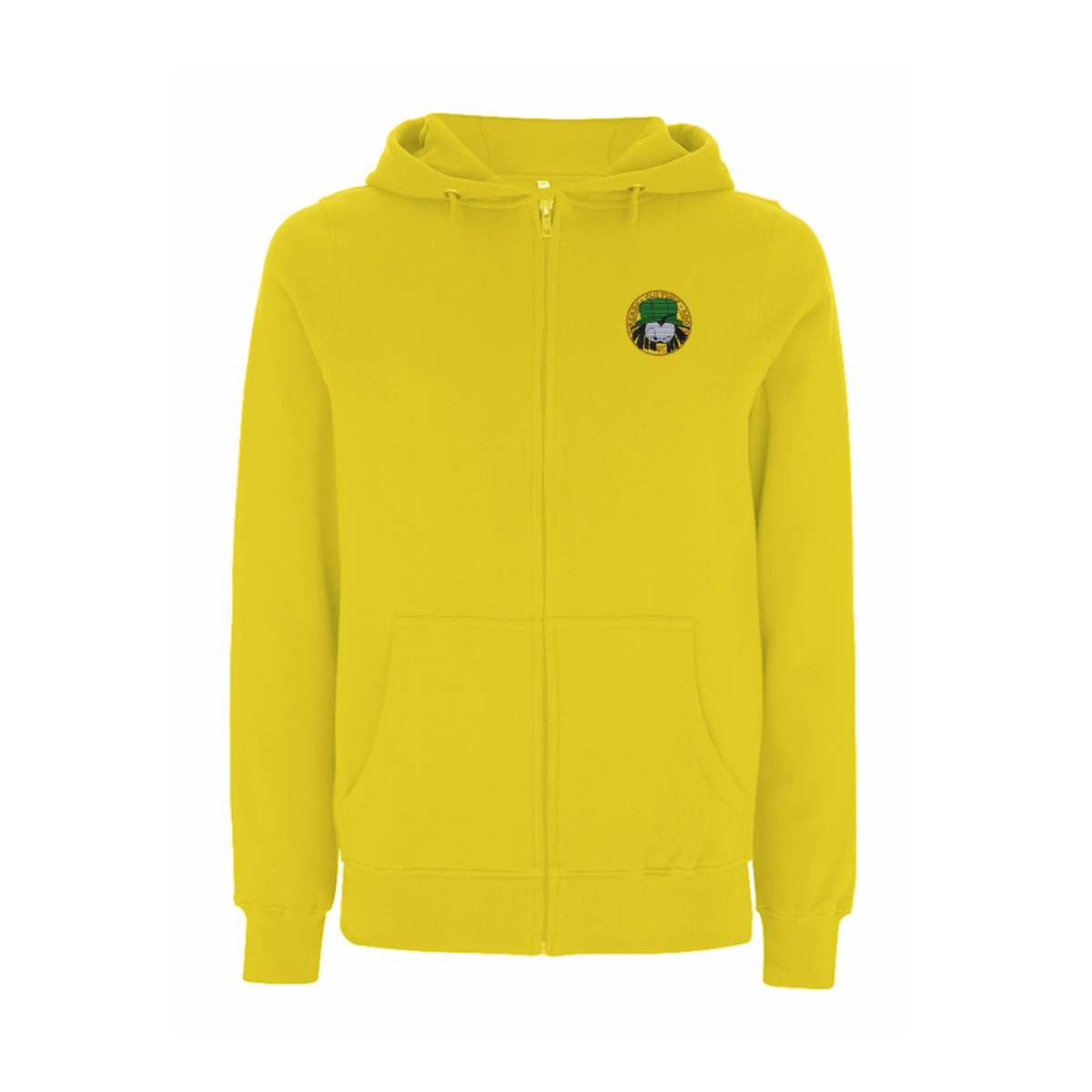 Dready Original : Dready OG '97 embroidered front zip hood - Yellow