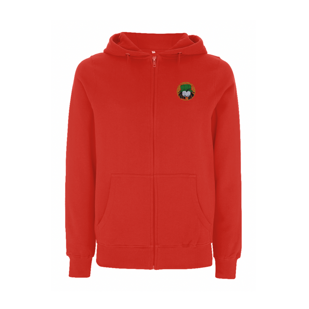 Dready Original : Dready OG '97 embroidered front zip hood - Red