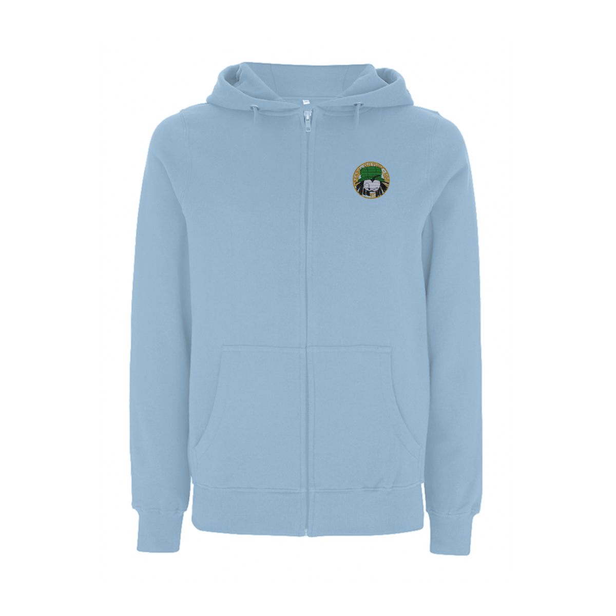 Dready Original : Dready OG '97 embroidered front zip hood - Sky blue