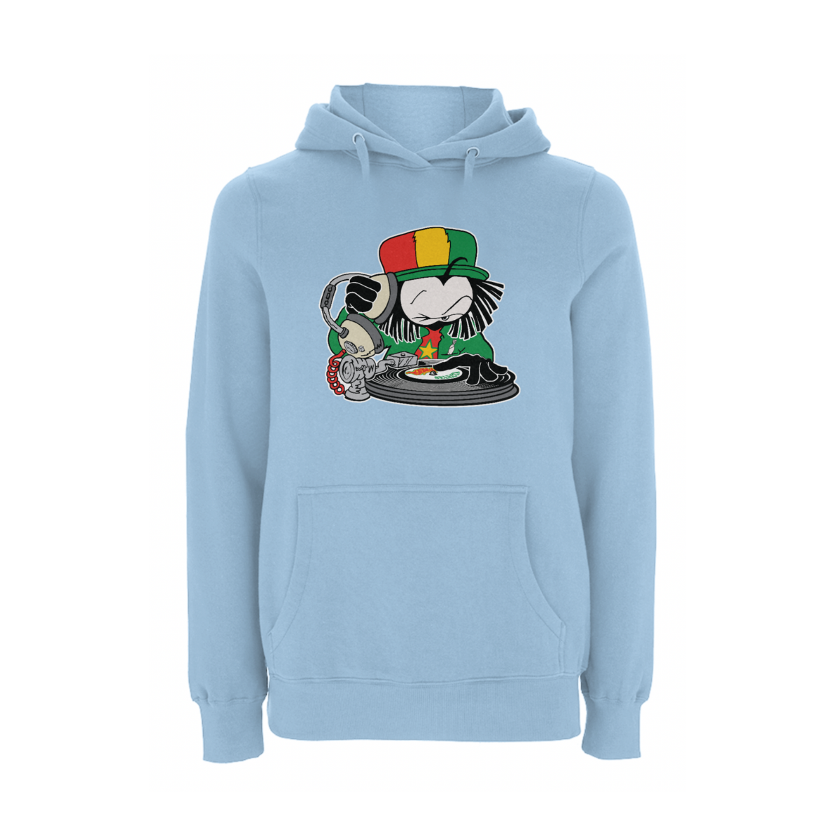 Dready Original : Dready Selecta front print hood - Sky blue