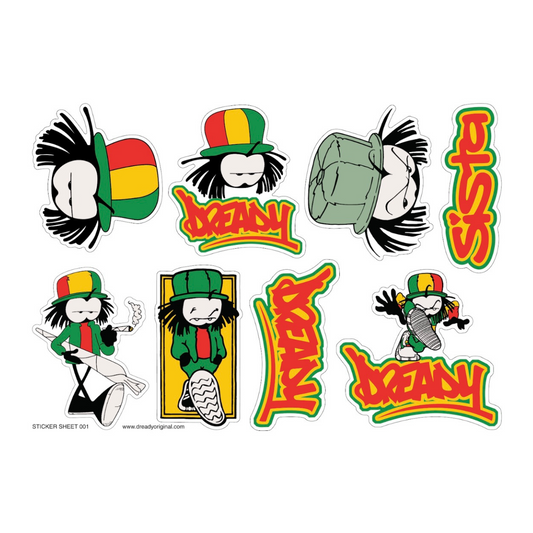 Dready Original : DREADY Original Classic Sticker Sheet 001 -