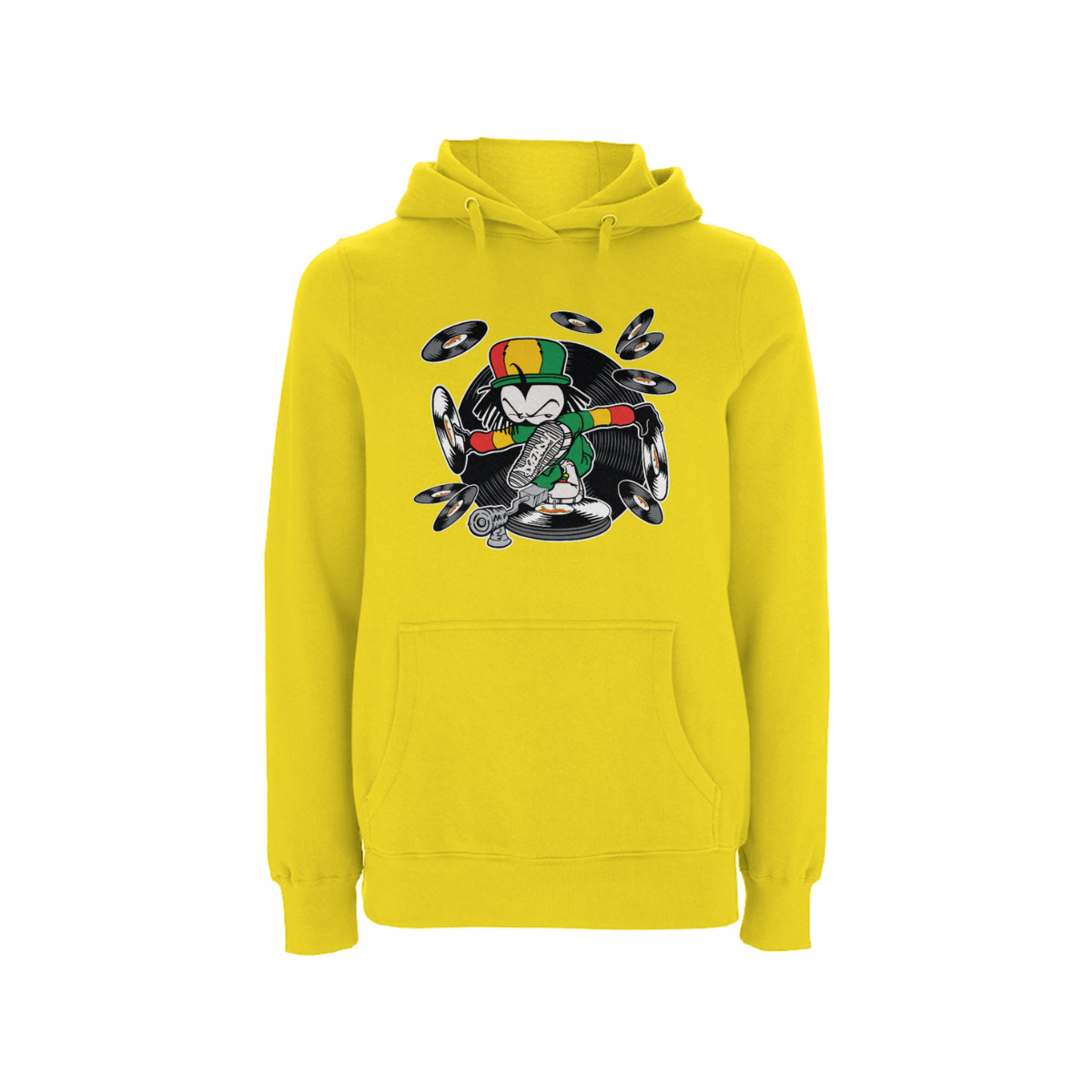 Dready Original : DREADY Spin D Tunez Front print Hood - Yellow