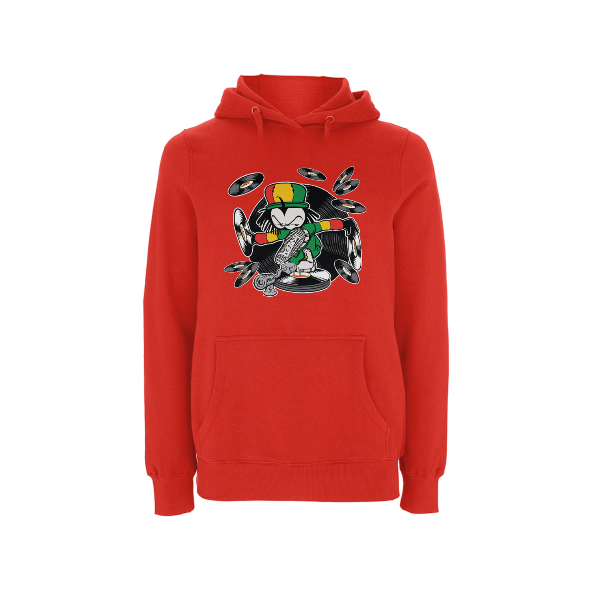 Dready Original : DREADY Spin D Tunez Front print Hood - Red