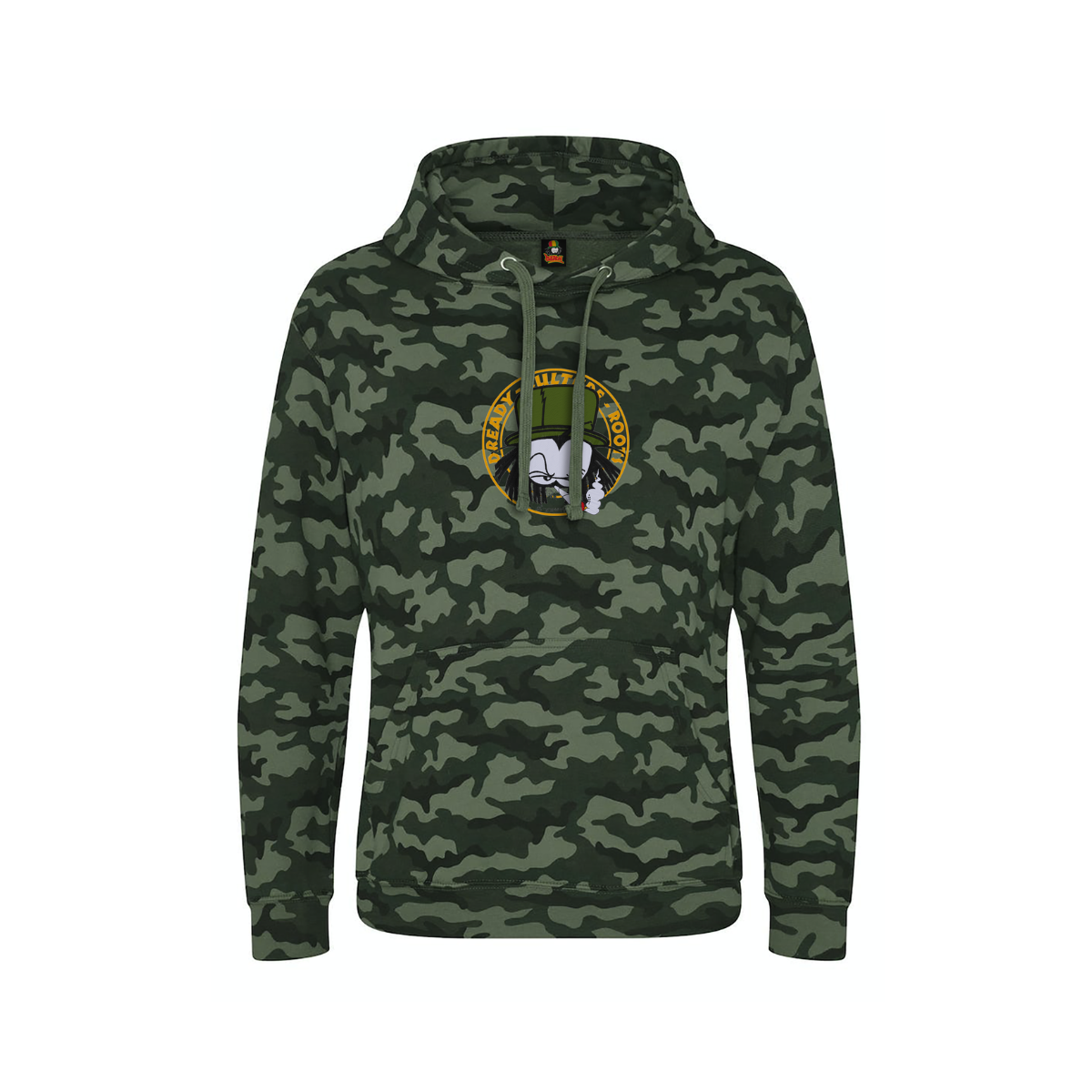 Dready Original : Dready Old skool embroidered hoody - Green Camo