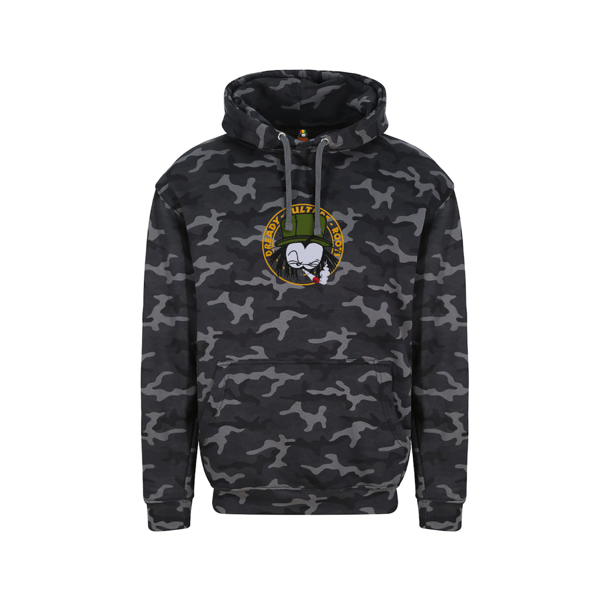 Dready Original : Dready Old skool embroidered hoody - Black Camo