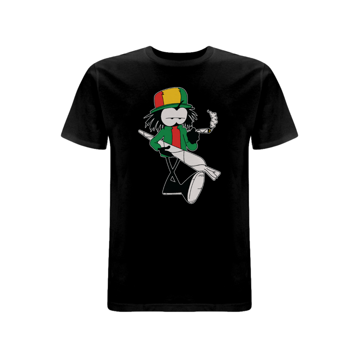 Dready Original : DREADY Tokin Front Print T- Shirt - Black