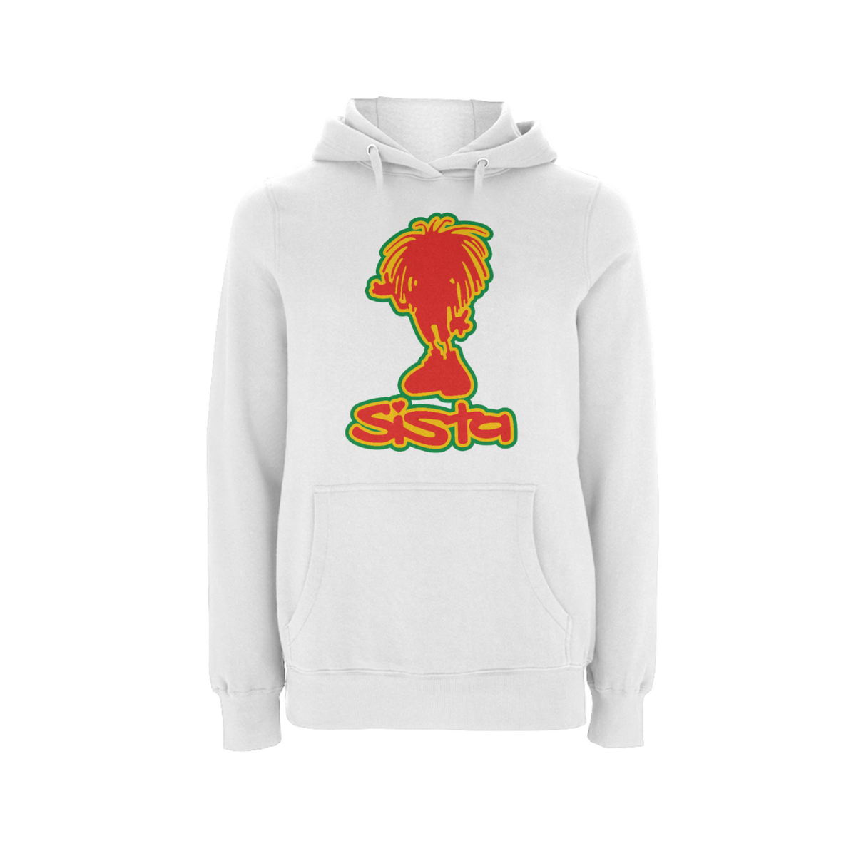 Dready Original : Sista Silhouette Front Print Hood -