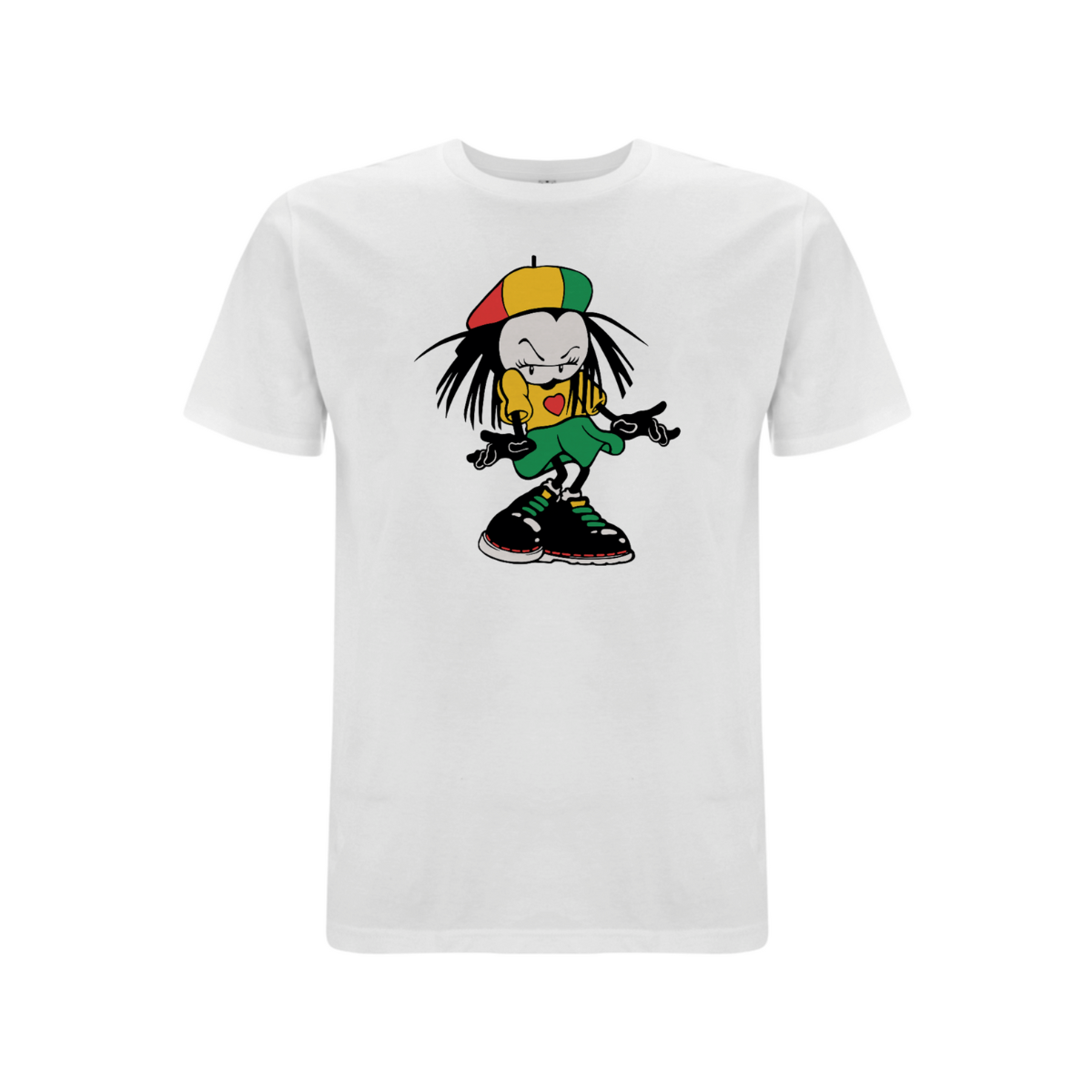 Dready Original : Sista Manners Front Print T-shirt - White